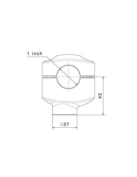Comprar Torretas Rizoma Negras 4.2 Cm Para Manillar 1" - Tornillo M10 Y M12 a precio de oferta