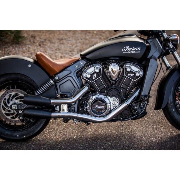 TRASK EXHAUST TAIL BLACK FOR INDIAN SCOUT