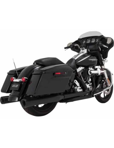 VANCE & HINES ELIMINATOR 4" BLACK MATTE EXHAUST TIPS FOR HARLEY DAVIDSON TOURING 17-UP