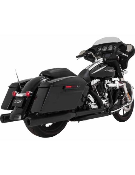 PONTAS DE ESCAPAMENTO VANCE & HINES ELIMINATOR 4" PRETO FOSCO PARA HARLEY DAVIDSON TOURING 17-UP