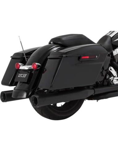 PONTAS DE ESCAPAMENTO VANCE & HINES ELIMINATOR 4" PRETO FOSCO PARA HARLEY DAVIDSON TOURING 17-UP