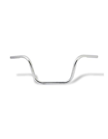 GUIDON SEMI-HAUT DE GAMME CHROMÉ DE 25 CM AVEC ENCOCHES