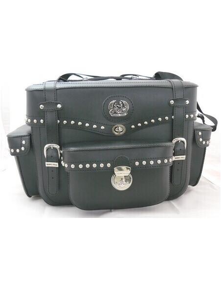 MOTORCYCLE REAR TRUNK WITH POCKETS