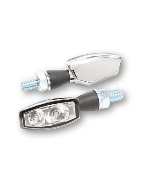 CHAMA PISCANDO 3-1 CROMO TRANSPARENTE COM LUZ DE FREIO E POSIC
