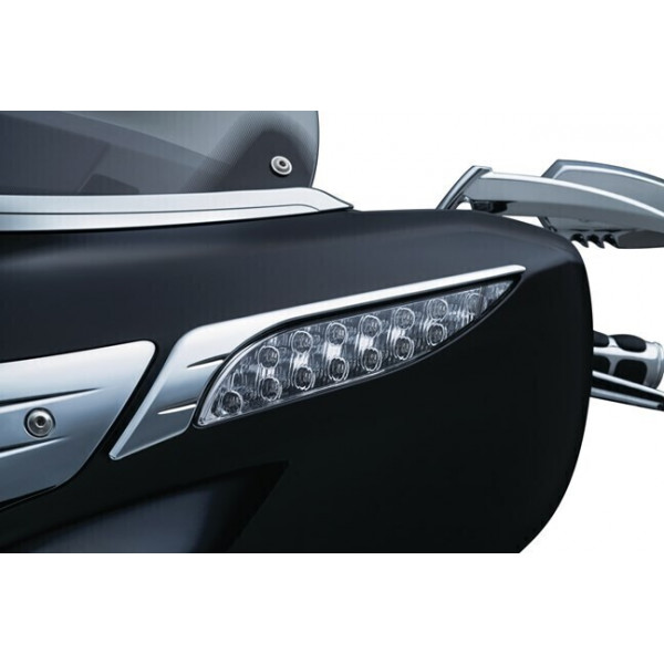 INDIAN CHIEFTAIN AND ROAD CHROME FAIRING TURN SIGNAL TRIMS