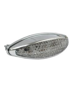 PILOTO TRASEIRO LED "OVAL" CROMADO