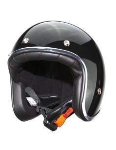 Acquista Casco Jet Pendejo By Iguana Custom - Nero Lucido a prezzo scontato