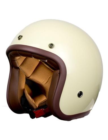 Acquista Casco Jet Pendejo By Iguana Custom - Bianco Rotto (Crema) Lucido a prezzo scontato