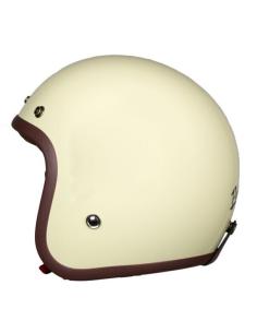 JET HELMET PENDEJO BY IGUANA CUSTOM - OFF-WHITE (CREAM) GLOSS 2