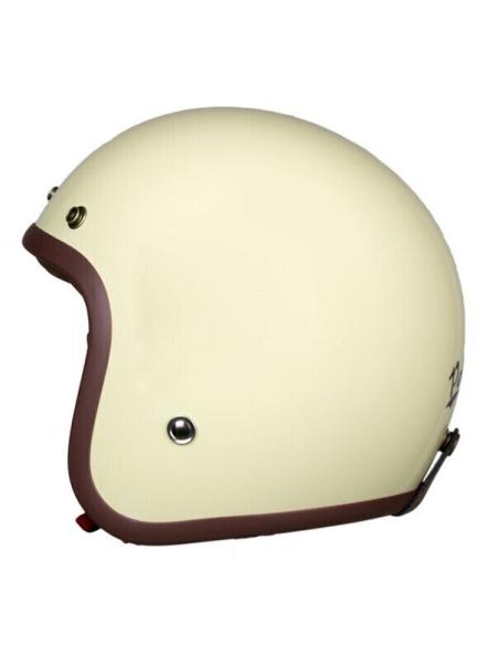 Jet Helmet Pendejo By Iguana Custom - Off-White (Cream) Gloss