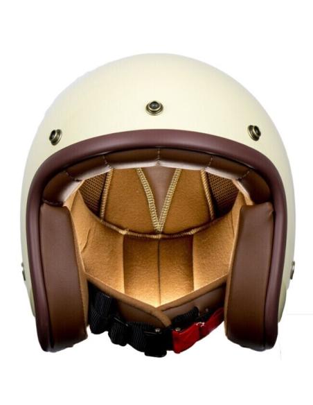 Comprar Casco Jet Pendejo By Iguana Custom - Blanco Roto (Crema) Brillo a precio de oferta