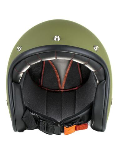 CAPACETE DE jet POR IGUANA CUSTOM - VERDE MILITAR FOSCO