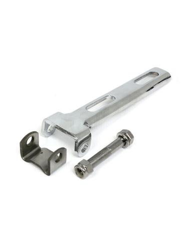 Hinge + Weld-On Bracket For Spring Seat - Chrome Plated
