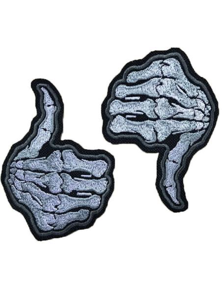 PATCH HAND SKULL OK OR DIE SING