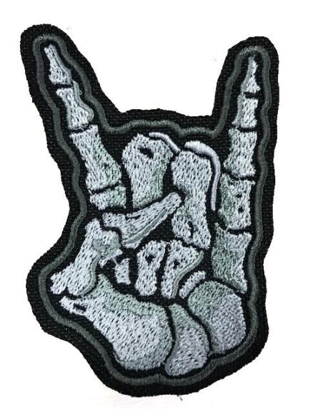 ESQUELETO DE MÃO PATCH DE ROCHA 9 CM