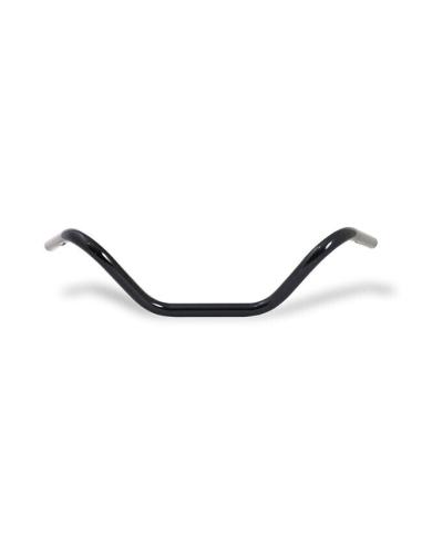 GUIDON "BUCKHORN" NOIR BRILLANT AVEC ENCOCHES (HD)