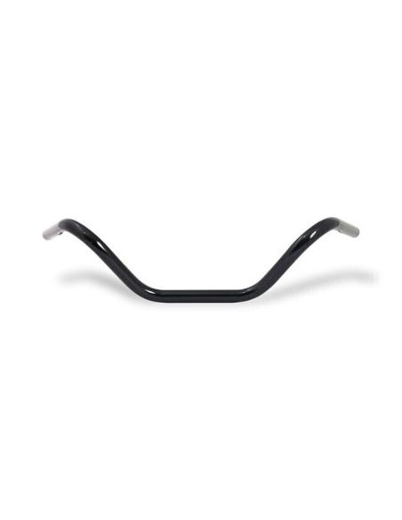 GUIDON "BUCKHORN" NOIR BRILLANT AVEC ENCOCHES (HD)