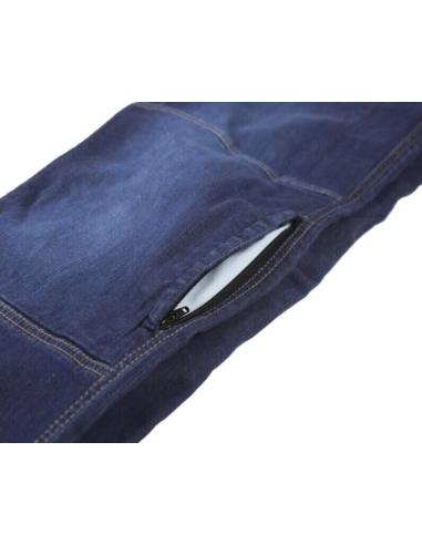 PANTALON EN DENIM AVEC PROTECTION EN KEVLAR ET IGUANE COLLECTÉ SUR MESURE