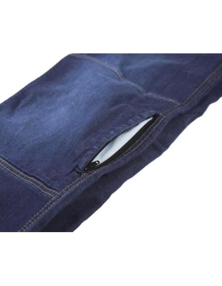 PANTALON EN DENIM AVEC PROTECTION EN KEVLAR ET IGUANE COLLECTÉ SUR MESURE