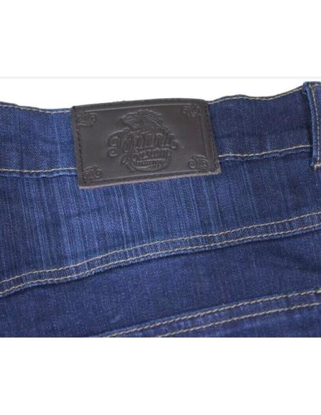 PANTALON EN DENIM AVEC PROTECTION EN KEVLAR ET IGUANE COLLECTÉ SUR MESURE