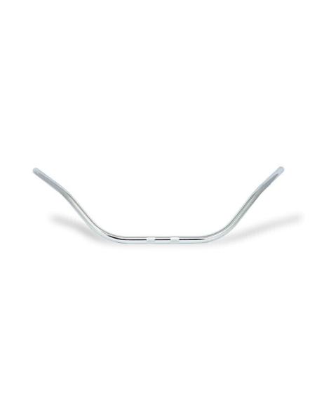 GUIDON CHROMÉ 25MM STYLE BAR DE PLAGE AVEC ENCOCHES