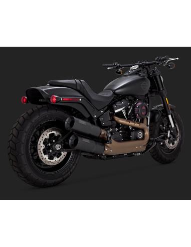 Queues Hi-Output Noires Pour Soft-Ail Fat Bob 2018-Autant Que Possible