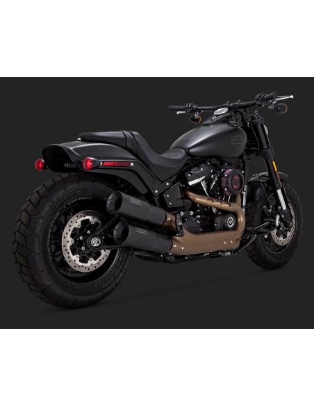 Queues Hi-Output Noires Pour Soft-Ail Fat Bob 2018-Autant Que Possible