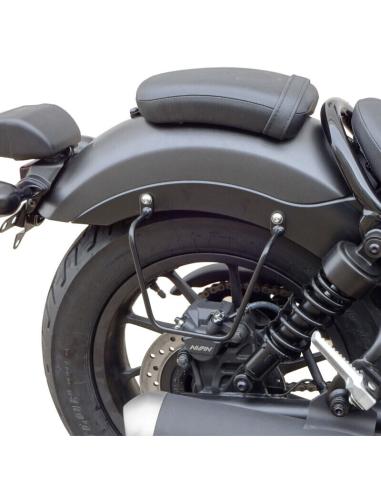 BLACK SADDLEBAG HOLDER FOR HONDA REBEL 500 2017-UP