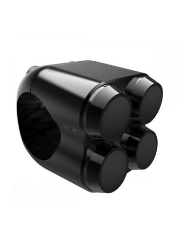 Comprar Botões Quádruplos Pretos Para Guiadores De 22Mm. a preço promocional