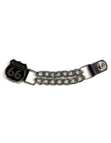 Comprar Extensor De Chaleco Route 66 Negro Con Cadena Cromada a precio de oferta