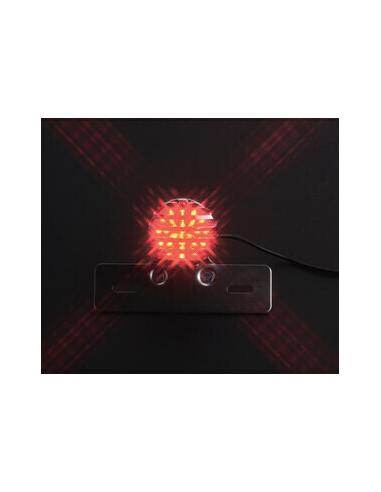 BLACK TAIL LIGHT WITH GRILLE AND BRACKET - TYPE APPROVED