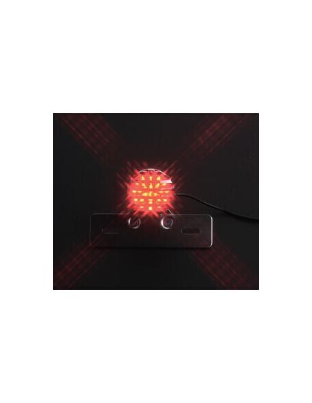 BLACK TAIL LIGHT WITH GRILLE AND BRACKET - TYPE APPROVED