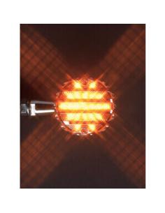 BULLET TURN SIGNAL WITH CHROME GRILLE - HOMOLOGATED 2