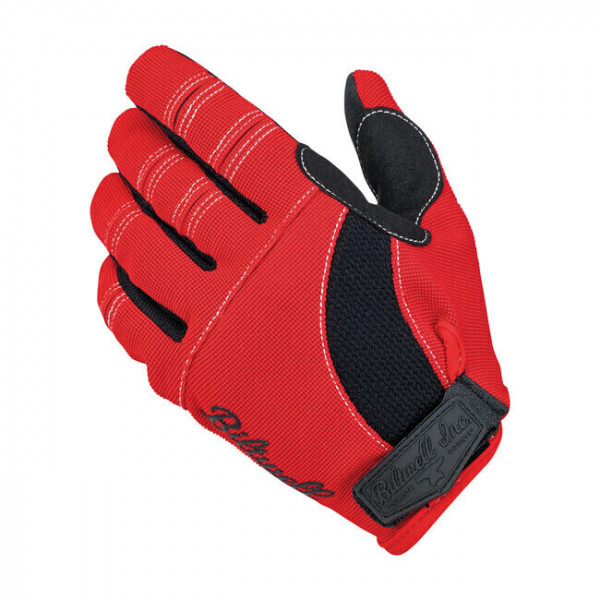 GLOVE BILTWELL MOTORCYCLE RED BLACK AND WHITE