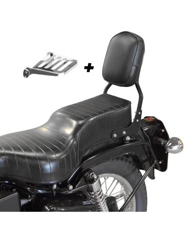 DOSSIER AVEC PORTE ÉQUIPEMENT ROYAL ENFIELD BULLET/ELECTRA 500
