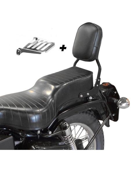 DOSSIER AVEC PORTE ÉQUIPEMENT ROYAL ENFIELD BULLET/ELECTRA 500