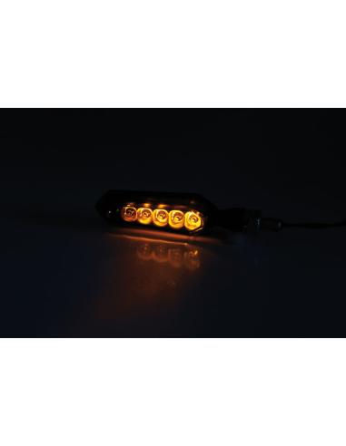 Comprar Intermitentes Secuenciales Led "Sora" Negros - Homologados a precio de oferta