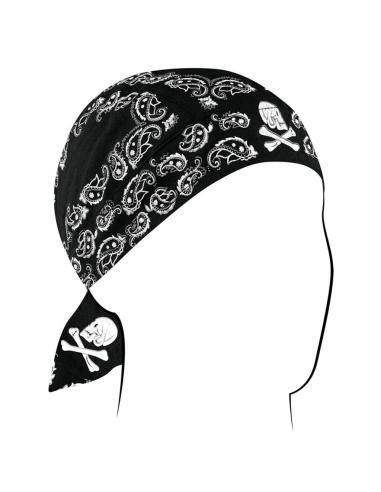 Comprar Bandana - Flydana Skull Paisley Negra - Zanheadgear a precio de oferta