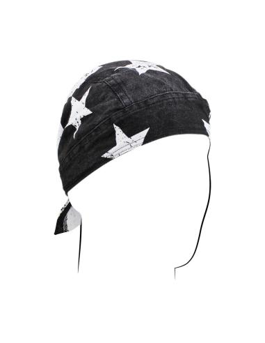 BANDANA ROAD HOG FLYDANA BLACK & WHITE FLAG - ZANHEADGEAR