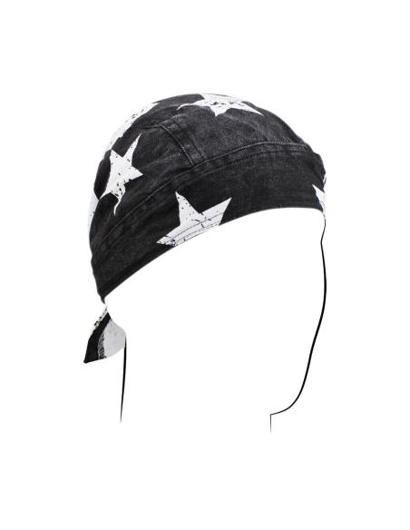 BANDANA ROAD HOG FLYDANA BLACK & WHITE FLAG - ZANHEADGEAR