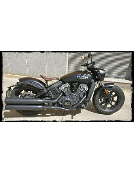 INDIAN SCOUT 15-U HANDCRAFTED BROWN SPRUNG SEAT + BASE KIT