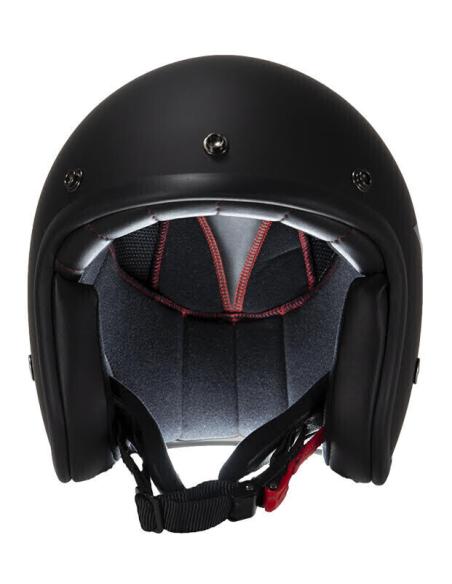Acquista Casco Jet Pendejo By Iguana Custom - Nero Opaco Con Stella a prezzo scontato