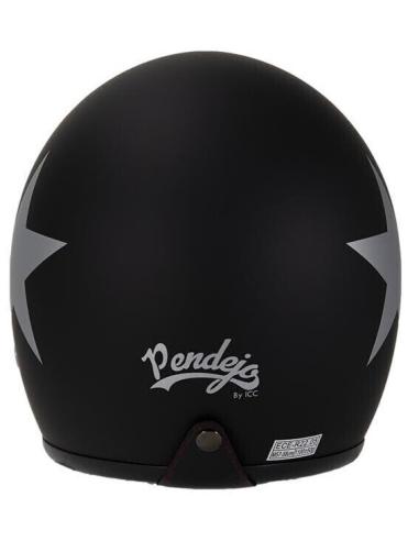 Acquista Casco Jet Pendejo By Iguana Custom - Nero Opaco Con Stella a prezzo scontato