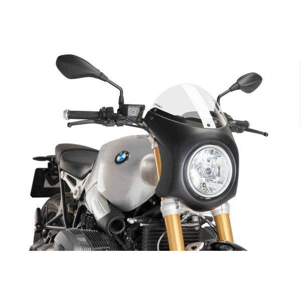 BLACK SCREEN WITH TRANSPARENT SCREEN FOR BMW R NINET - PUIG