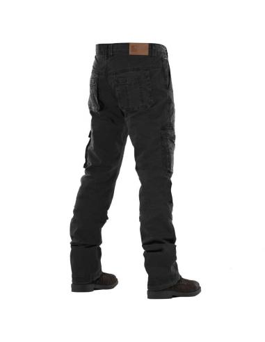 TROUSERS WITH KEVLAR OVERLAP CARPENTER BLACK - HOMOLOGATED