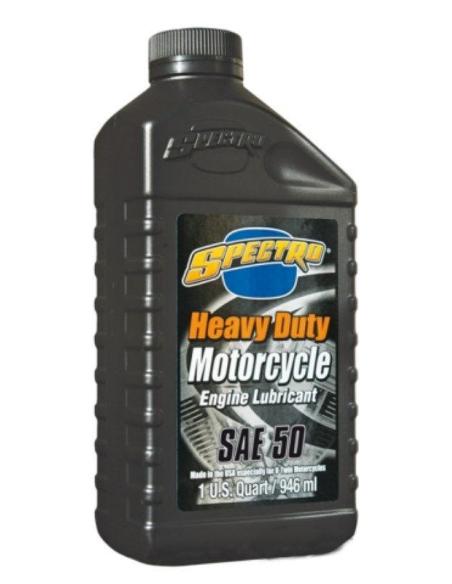 SPECTRO HEAVY DUTY SAE 20W-50 MOTOR OIL FOR HARLEY-DAVIDSON MOTORCYCLES