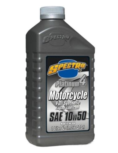 SPECTRO PLATINUM SYNTHETIC OIL SUPREME SAE 10W50 FOR MOTORCYCLES