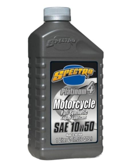 SPECTRO PLATINUM SYNTHETIC OIL SUPREME SAE 10W50 FOR MOTORCYCLES