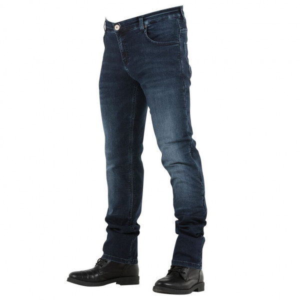 TROUSERS WITH KEVLAR OVERLAP MONZA DARK BLUE - HOMOLOGATED