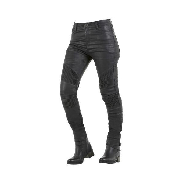 TROUSERS WITH KEVLAR OVERLAP STADALE LADY BLACK - HOMOLOGATED